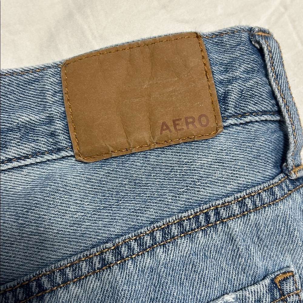 Aeropostale Size 10 Distressed Mom Short Jean Shorts - Picture 7 of 11